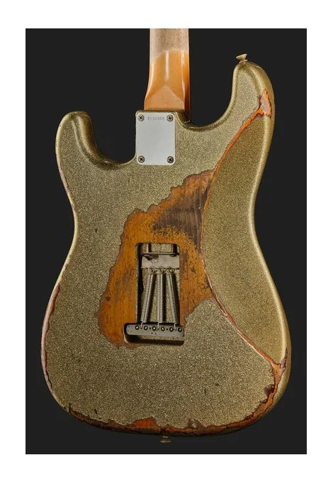 Fender 60 Strat GSoBB SuperRelic MBDB, curve del body viste dall'alto