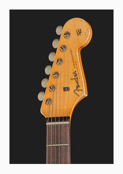 Fender 60 Strat GSoBB SuperRelic MBDB, capotasto e prime posizioni della tastiera