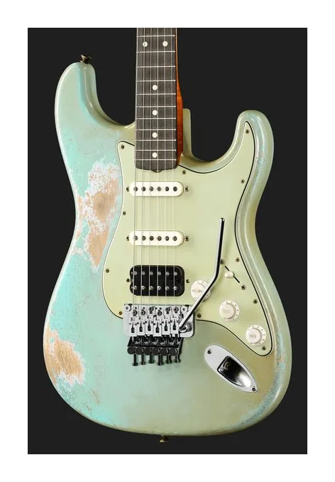 Fender 60 Strat HSS HR MBAH SADB, pickup e manopole dei controlli