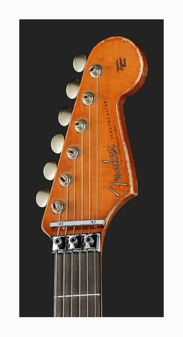 Fender 60 Strat HSS HR MBAH SADB, capotasto e prime posizioni della tastiera