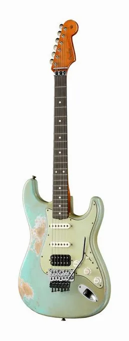 Fender 60 Strat HSS HR MBAH SADB visto di fronte