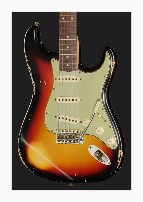 Fender 60 Strat 3TSB Relic, selettore pickup e jack di uscita