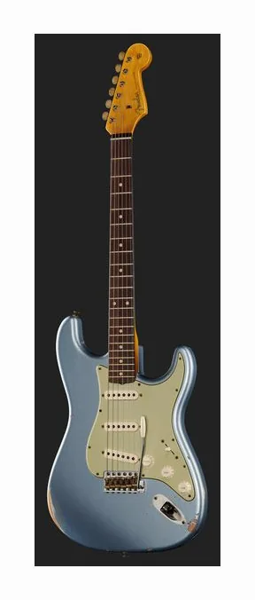 Fender 60 Strat IBM Relic, corpo e verniciatura in primo piano