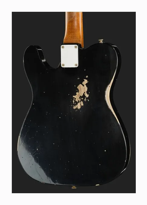 Fender 60 Tele Bigsby Rel AB, manico e tastiera visti di lato