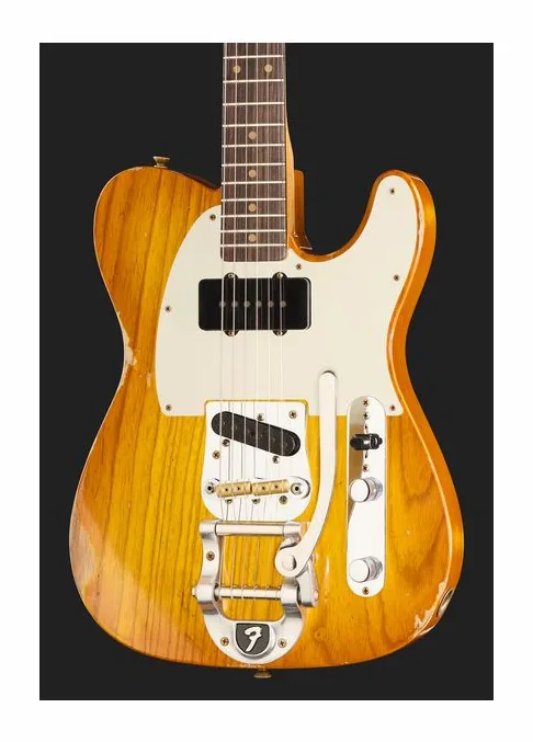 Fender 60 Tele Bigsby Relic FHB, manico e tastiera visti di lato