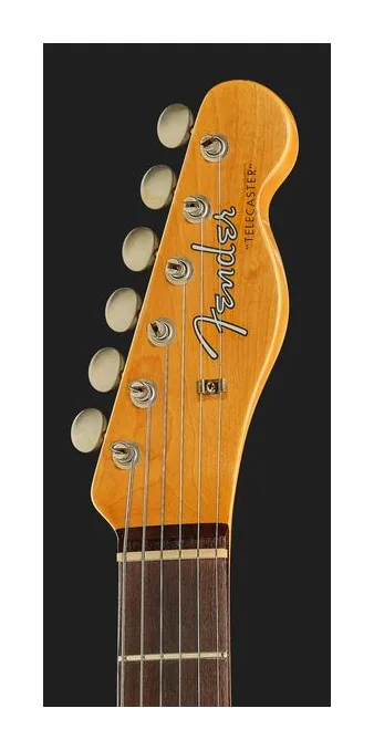 Fender 60 Tele BLK JM Relic RW, curve del body viste dall'alto