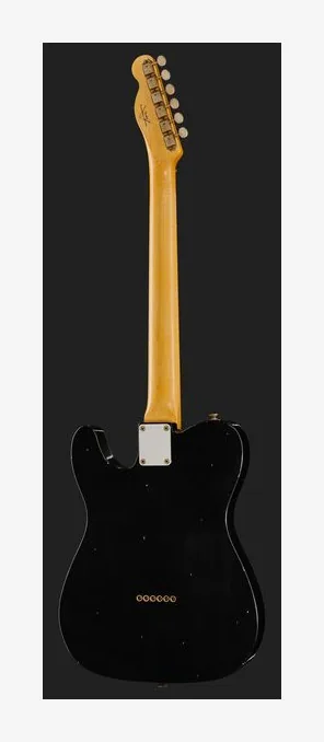 Fender 60 Tele BLK Journeyman Relic, corpo e verniciatura in primo piano