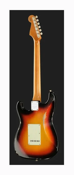 Fender 60s DM II CR Strat Relic 3TSB, selettore pickup e jack di uscita