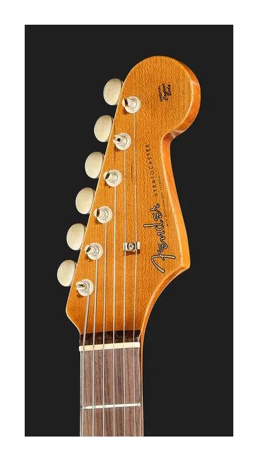 Fender 60s DM II CR Strat Relic 3TSB, capotasto e prime posizioni della tastiera