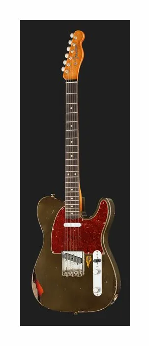 Fender 60s Tele Relic CF over 3TSB, corpo e verniciatura in primo piano