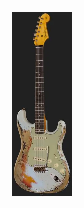 Fender '61 Bone Tone Strat ASB, paletta con meccaniche e logo