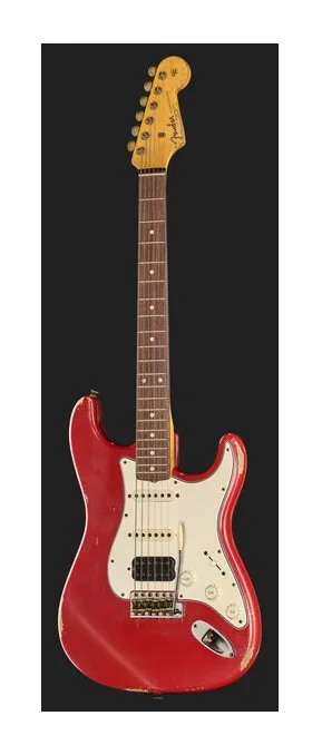 Fender 61 Strat DAR Relic HSS MBAH, curve del body viste dall'alto
