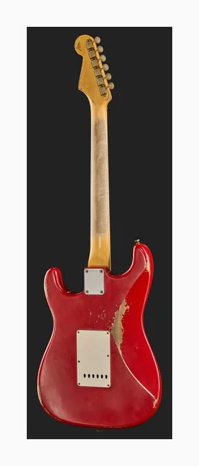 Fender 61 Strat DAR Relic HSS MBAH, pickup e manopole dei controlli