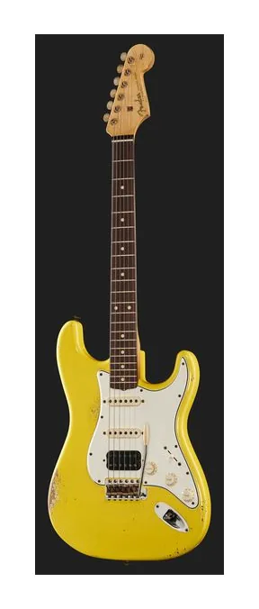 Fender 61 Strat GRY Relic HSS MBAH, selettore pickup e jack di uscita