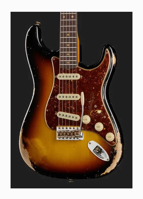 Fender 61 Strat Heavy Relic FSB, ponte e meccaniche di intonazione