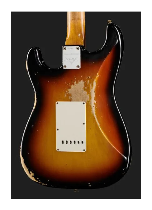Fender 61 Strat Heavy Relic FSB, curve del body viste dall'alto