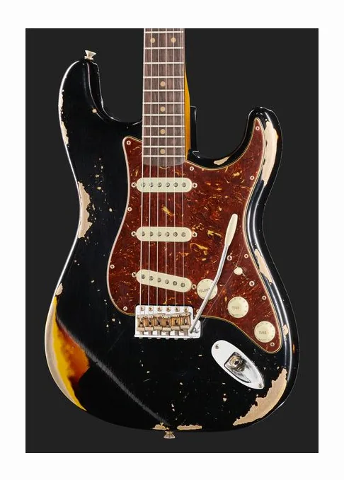 Fender 61 Strat Heavy Relic AB, selettore pickup e jack di uscita