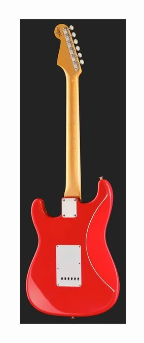 Fender 61 Strat Hot Rod Red RW NOS, curve del body viste dall'alto