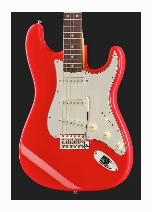 Fender 61 Strat Hot Rod Red RW NOS, capotasto e prime posizioni della tastiera