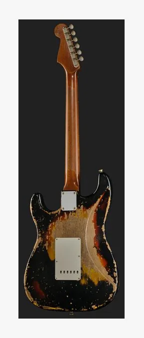 Fender 61 Strat Roasted ABCS SH Relic, selettore pickup e jack di uscita