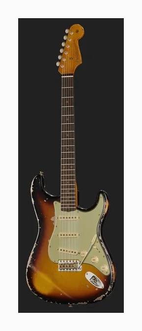 Fender 61 Strat SFA3CS Heavy Relic, vista posteriore del corpo