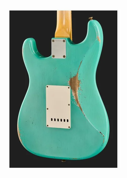 Fender 61 Strat SFG Relic HSS MBAH, curve del body viste dall'alto