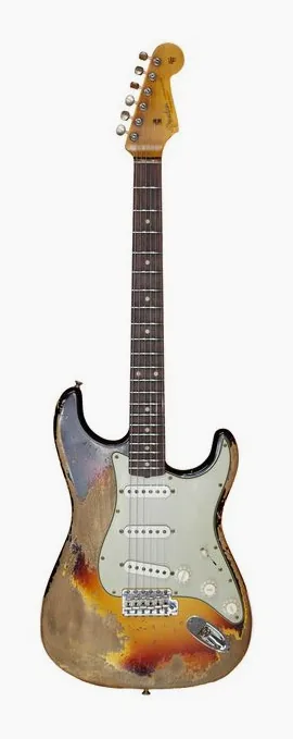 Fender 62/63 Strat SHR 3T Sunburst visto di fronte