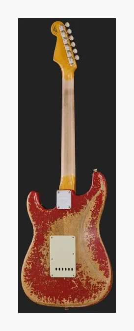 Fender 62/63 Strat SHR Dakota Red, profilo laterale del corpo