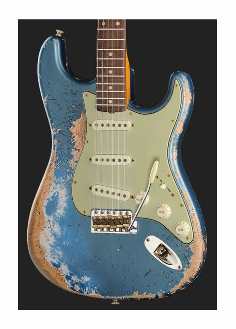 Fender 62/63 Strat SHR Lake Placid, manico e tastiera visti di lato