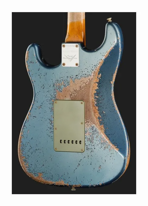 Fender 62/63 Strat SHR Lake Placid, manico e tastiera visti di lato