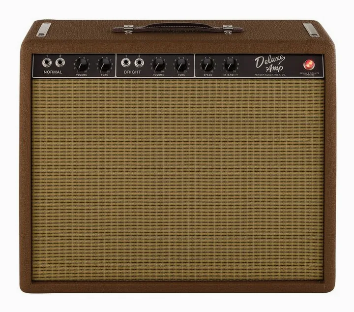 Fender 62 Deluxe Amp, retro con le prese di collegamento
