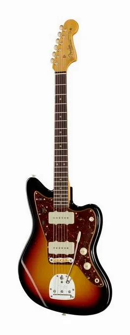 Fender 62 Jazzmaster A3CS Relic inquadrato di fronte su sfondo neutro