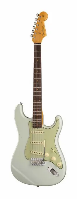 Fender 62 Poblano Strat Jmr ASB in primo piano frontale