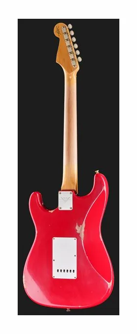 Fender 62 Strat ASR Relic, corpo e verniciatura in primo piano