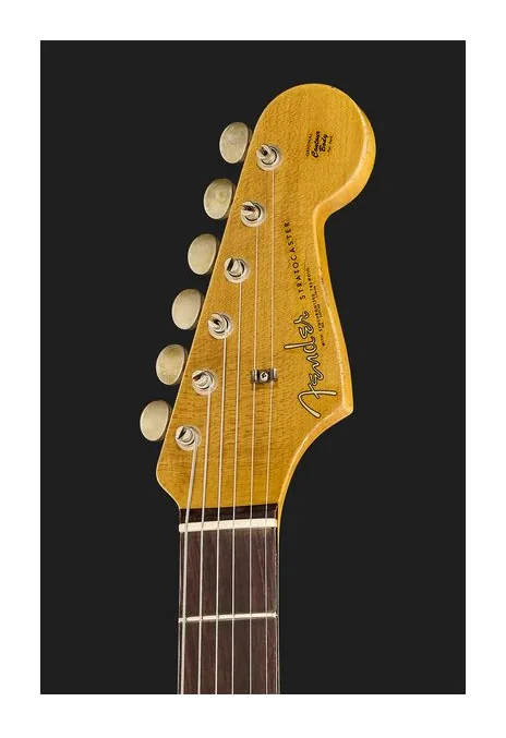 Fender 63 Strat AFR Heavy Relic, corpo e verniciatura in primo piano
