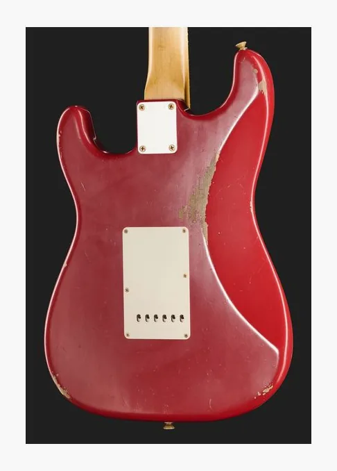Fender 63 Strat Relic DAR MBDB, manico e tastiera visti di lato