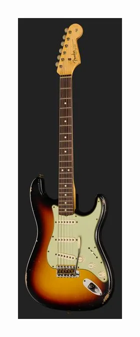 Fender 63 Strat Relic 3TSB MBDB, ponte e meccaniche di intonazione