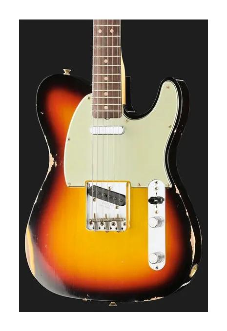 Fender 63 Tele Relic 3-Tone Sunburst, pickup e manopole dei controlli