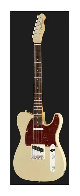 Fender 63 Telecaster V White JM LTD, manico e tastiera visti di lato