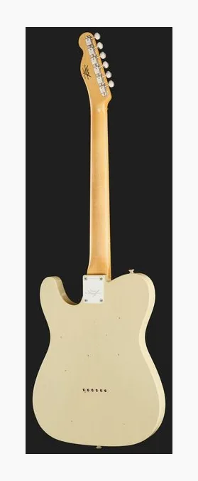 Fender 63 Telecaster V White JM LTD, curve del body viste dall'alto