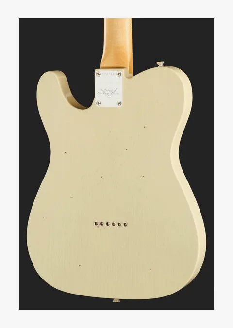 Fender 63 Telecaster V White JM LTD, capotasto e prime posizioni della tastiera