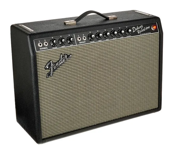 Fender 64 Custom Deluxe Reverb, vista dall'alto della testata