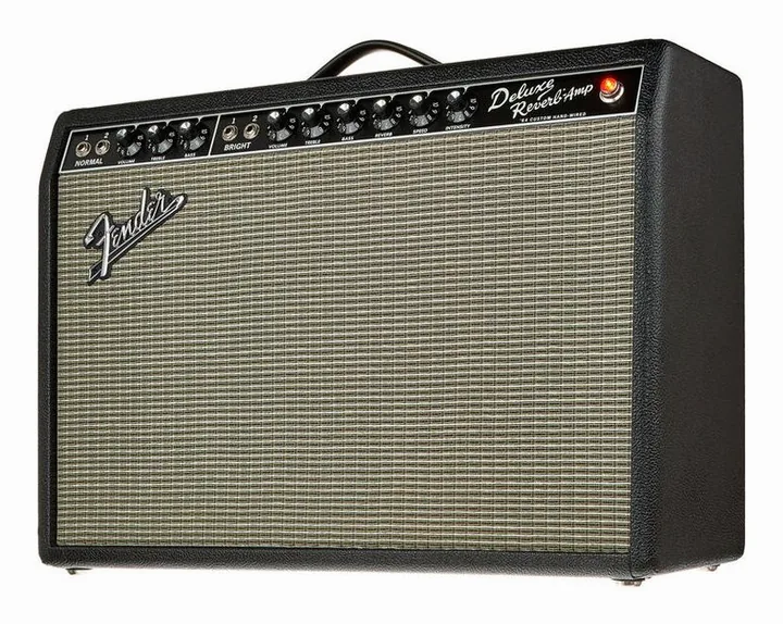 Fender 64 Custom Deluxe Reverb, pannello dei controlli in primo piano