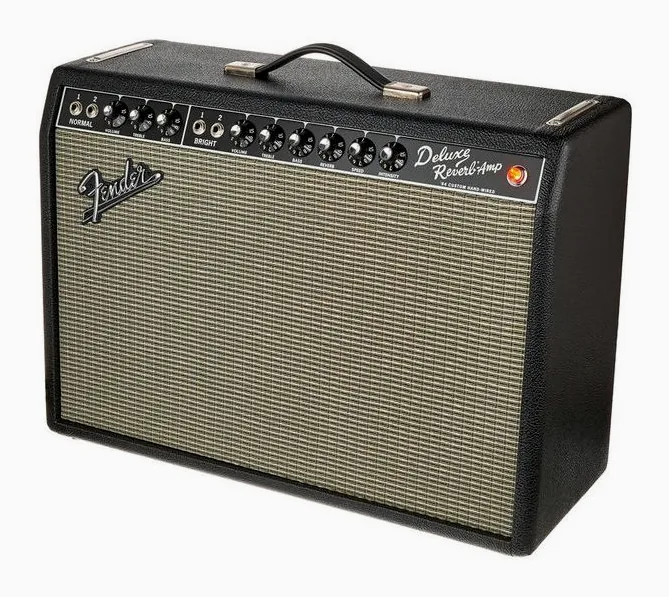 Fender 64 Custom Deluxe Reverb in primo piano frontale