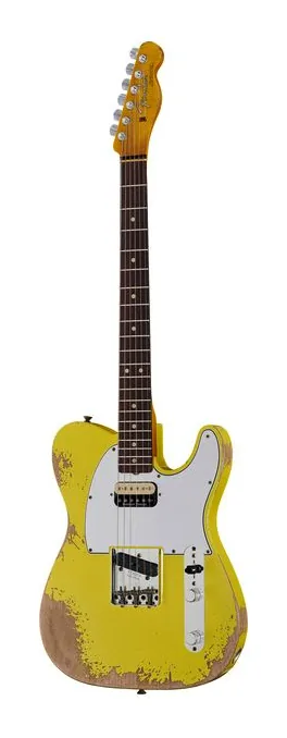 Fender 64 Tele HS GFY Heavy Relic in primo piano frontale