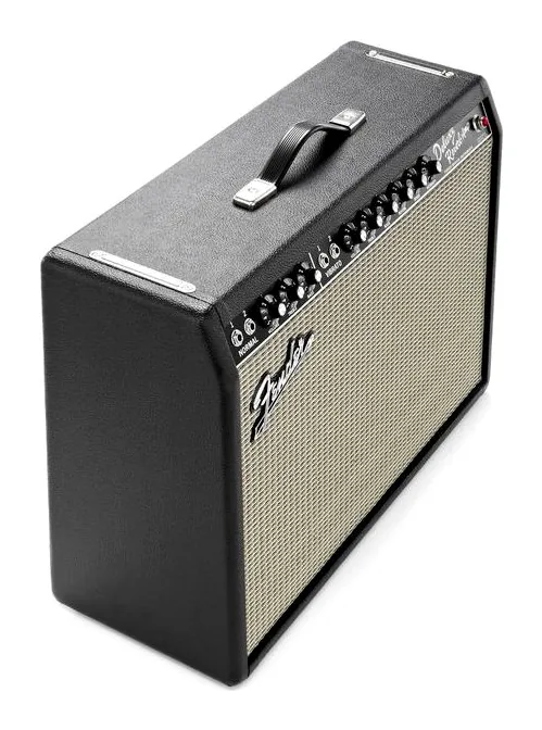 Fender 65 Deluxe Reverb, vista dall'alto della testata