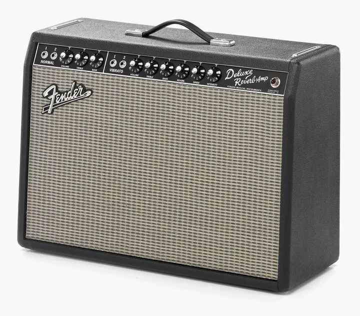 Fender 65 Deluxe Reverb in primo piano frontale