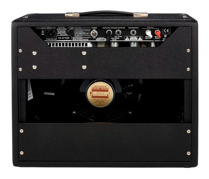 Fender 65 Princeton Reverb, vista dall'alto della testata