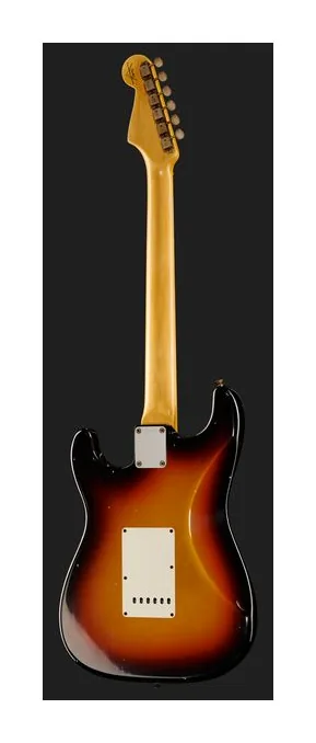 Fender 65 Strat 3CS Journeyman Relic, pickup e manopole dei controlli