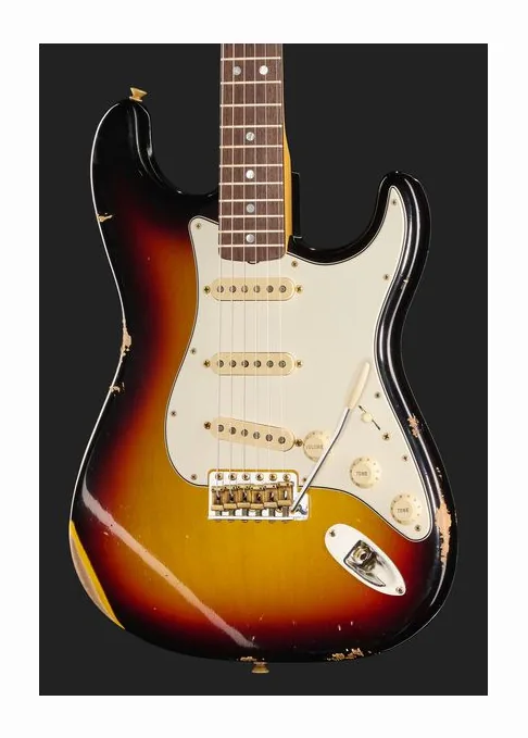 Fender 65 Strat 3CS Relic, profilo laterale del corpo